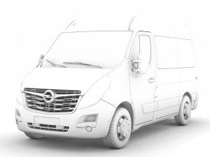 opel movano l1h2 windowvan 2020 3D Model
