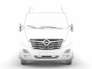 opel movano l1h2 windowvan 2020 3D Model