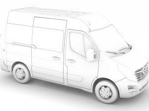 opel movano l1h2 windowvan 2020 Modelo 3D