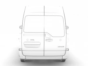 opel movano l1h2 windowvan 2020 3D Model