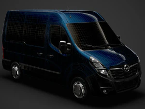 opel movano l1h2 windowvan 2020 3D Model