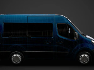 opel movano l1h2 windowvan 2020 3D Model