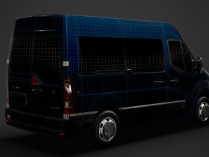 opel movano l1h2 windowvan 2020 Modelo 3D