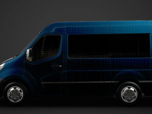 opel movano l1h2 windowvan 2020 3D Model