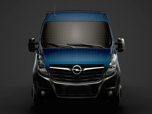 opel movano l1h2 windowvan 2020 3D Model