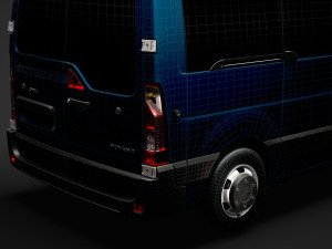 opel movano l1h2 windowvan 2020 Modelo 3D