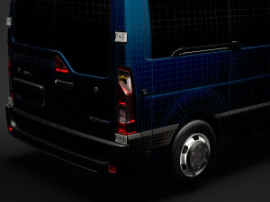 opel movano l1h2 windowvan 2020 3D Model