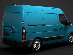 renault master l1h2 van 2020 Modèle 3D