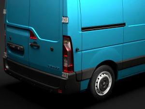 renault master l1h2 van 2020 3D Model