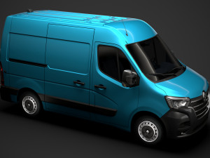 renault master l1h2 van 2020 Modèle 3D