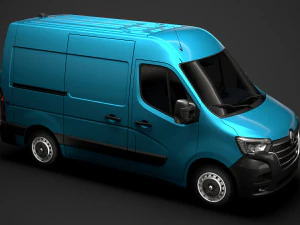 renault master l1h2 van 2020 3D Model