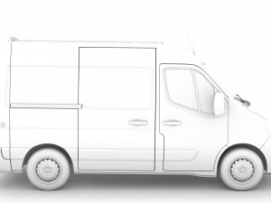 renault master l1h2 van 2020 Modèle 3D