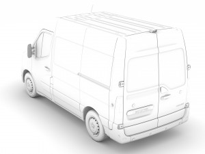 renault master l1h2 van 2020 Modèle 3D
