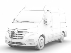 renault master l1h2 van 2020 Modèle 3D
