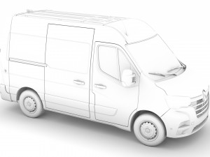renault master l1h2 van 2020 Modèle 3D
