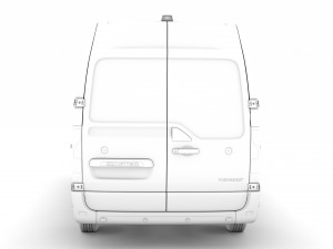 renault master l1h2 van 2020 Modèle 3D