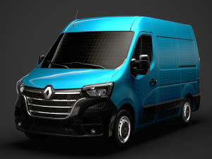 renault master l1h2 van 2020 Modèle 3D