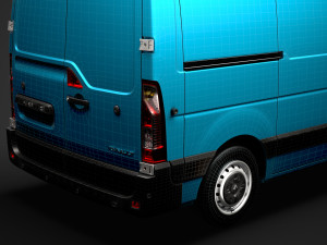 renault master l1h2 van 2020 Modèle 3D