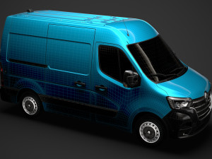 renault master l1h2 van 2020 Modèle 3D