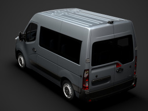 renault master l1h2 windowvan 2020 3D Модель