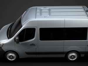 renault master l1h2 windowvan 2020 3D Модель