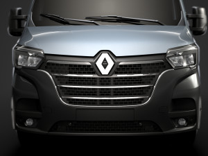renault master l1h2 windowvan 2020 3D Модель