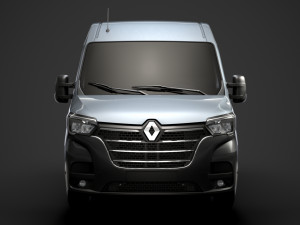 renault master l1h2 windowvan 2020 3D Модель