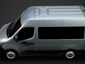 renault master l1h2 windowvan 2020 3D Модель