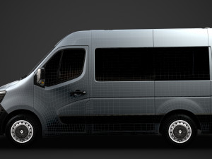 renault master l1h2 windowvan 2020 3D Модель