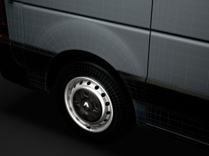 renault master l1h2 windowvan 2020 3D Модель