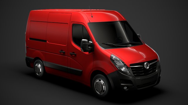 vauxhall movano l1h2 van 2020 3D 模型 .c4d .max .obj .3ds .fbx .stl .blend 