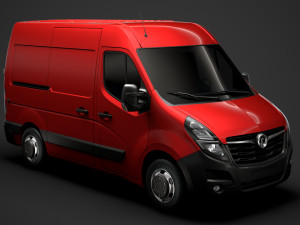 vauxhall movano l1h2 van 2020 3D Model