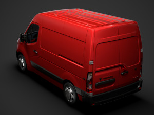 vauxhall movano l1h2 van 2020 3D 模型