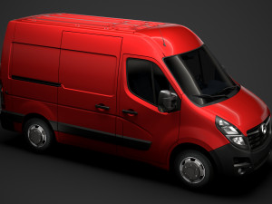 vauxhall movano l1h2 van 2020 3D 模型