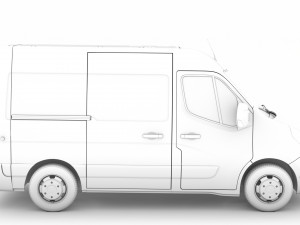 vauxhall movano l1h2 van 2020 3D 模型