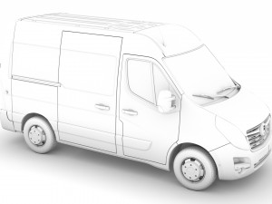 vauxhall movano l1h2 van 2020 3D 模型