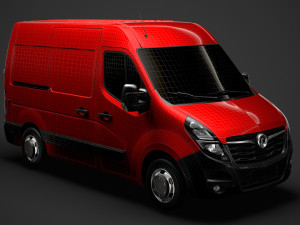 vauxhall movano l1h2 van 2020 3D 模型