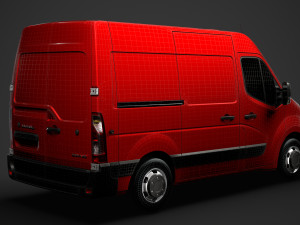 vauxhall movano l1h2 van 2020 3D 模型