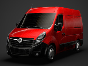 vauxhall movano l1h2 van 2020 3D 模型