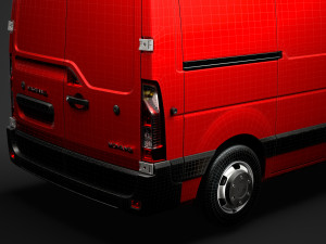 vauxhall movano l1h2 van 2020 3D 模型