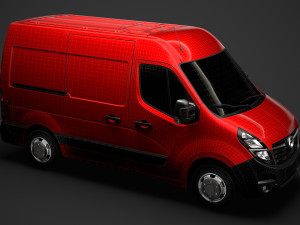 vauxhall movano l1h2 van 2020 3D 模型