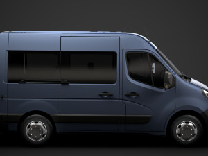 vauxhall movano l1h2 windowvan 2020 3D 模型
