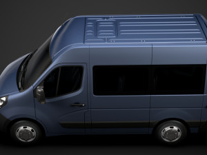 vauxhall movano l1h2 windowvan 2020 3D Model