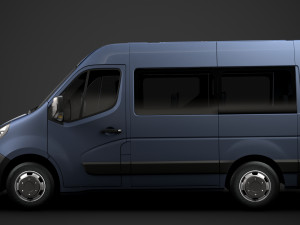 vauxhall movano l1h2 windowvan 2020 3D Model