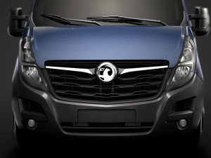 vauxhall movano l1h2 windowvan 2020 3D Model