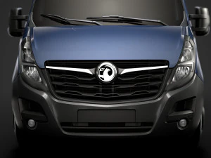 vauxhall movano l1h2 windowvan 2020 3D Model