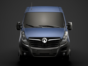 vauxhall movano l1h2 windowvan 2020 3D Model