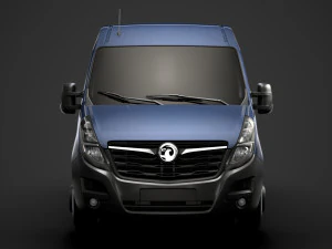 vauxhall movano l1h2 windowvan 2020 3D Model