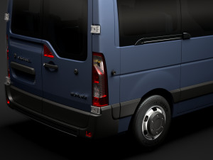 vauxhall movano l1h2 windowvan 2020 3D Model