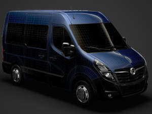 vauxhall movano l1h2 windowvan 2020 3D Model